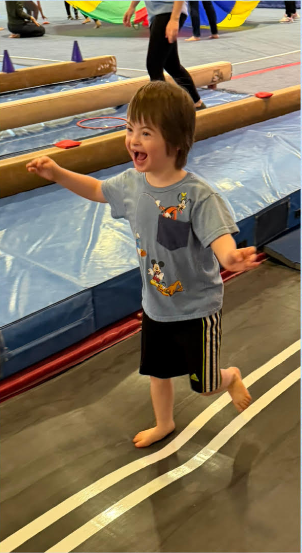 Gabriel in a running activity at Barcroft