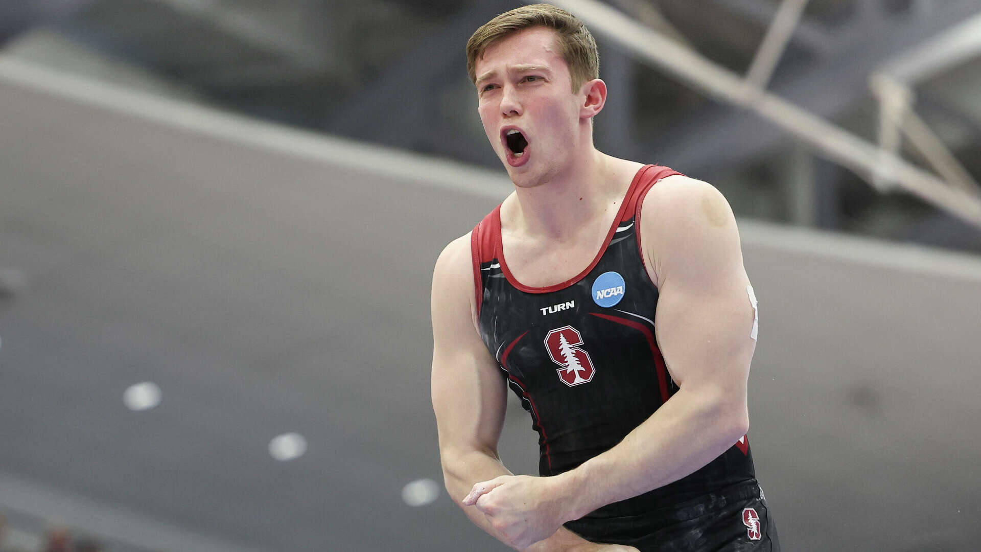 Ian Gunther competing for Stanford at the NCAA Championships