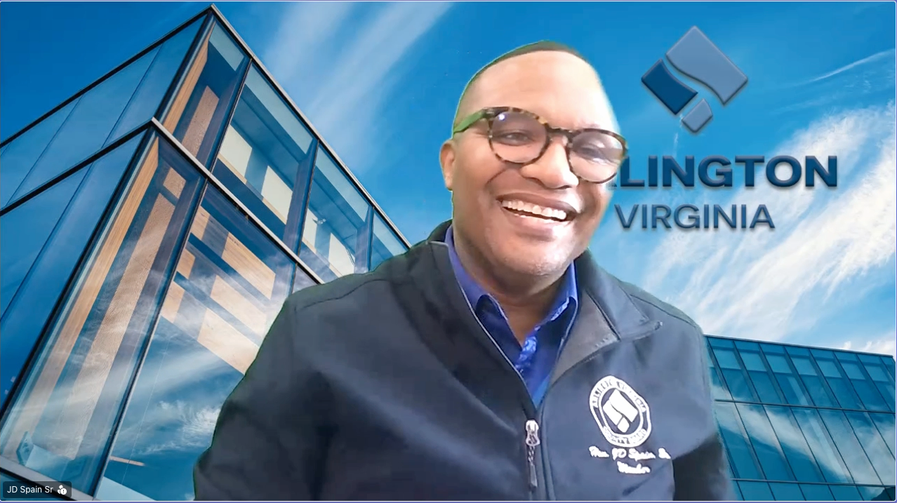 Board Member JD Spain Sr. hosting the virtual session