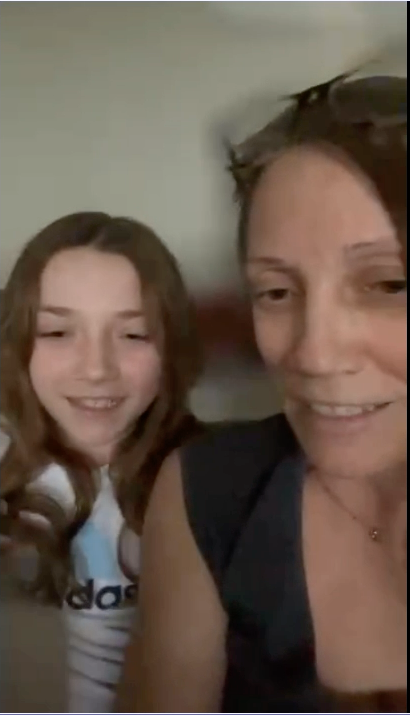 Mother and daughter gymnast